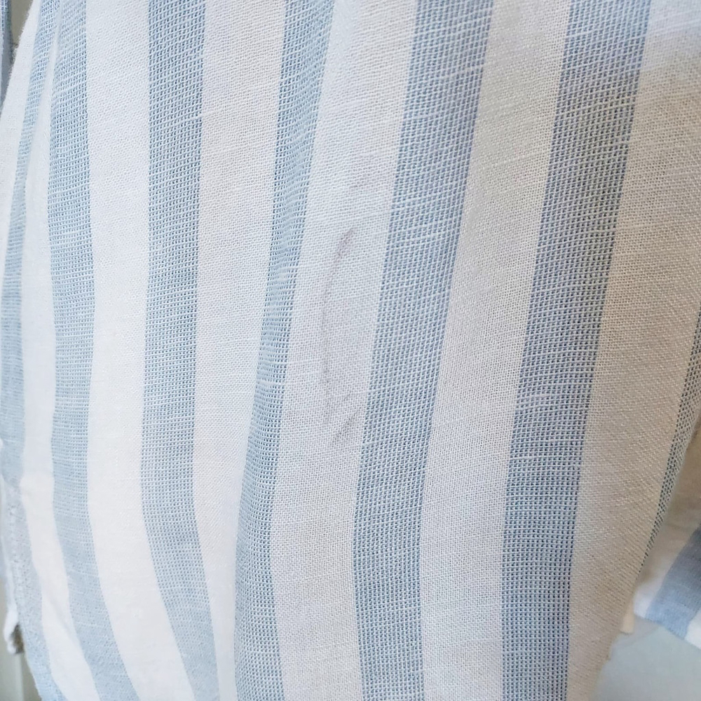 Thread & Supply Blue & White Striped Button Up Size XS - Picture 11 of 11
